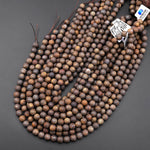 Matte Natural Bronzite 4mm 6mm 8mm10mm Round Beads 15.5" Strand
