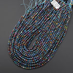 Rare Faceted Natural Ruby Kyanite Fuchsite 2mm 3mm 4mm Round Beads Gemstone 15.5" Strand