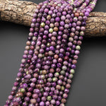 AAA Faceted Natural Purple Atlantisite Stichtite Round Beads 6mm 7mm 8mm 9mm 15.5" Strand