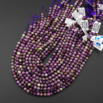 AAA Faceted Natural Purple Atlantisite Stichtite Round Beads 6mm 7mm 8mm 9mm 15.5" Strand