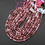 Natural Strawberry Quartz 4mm 6mm 8mm 10mm 12mm Round Beads 15.5" Strand