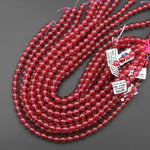 AAA Translucent Natural Red Strawberry Quartz 4mm 6mm 8mm 10mm Smooth Round Beads From South Africa 15.5" Strand