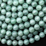 AAA Natural Burma Jade Beads 8mm Round Gemstone 15.5" Strand