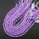 AAA Natural Violet Lilac Purple Amethyst 4mm 6mm 8mm 10mm 12mm Round Beads High Quality Gemstone 15.5" Strand