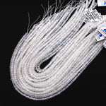 AAA Natural Blue Rainbow Moonstone Faceted 2mm 3mm 4mm 5mm Cube Dice Square Beads Micro Faceted Laser Diamond Cut 15.5" Strand