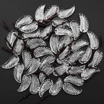AAA Hand Carved Natural Rock Quartz Angel Wing Pendant Bead Drilled Gemstone