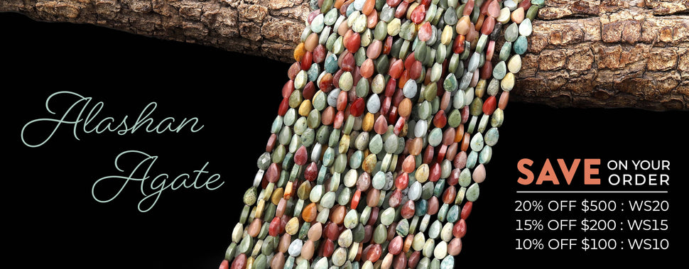 Faceted Natural Alashan Agate Leaf Teardrop Gemstone Beads 4x6mm 15.5