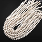 Natural Creamy White Moonstone 4mm 6mm 8mm 10mm 12mm Round Beads 15.5" Strand