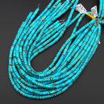 Aqua Terra Jasper Smooth Tube Cylinder Rondelle Beads Aka Turquoise Jasper 15.5" Strand