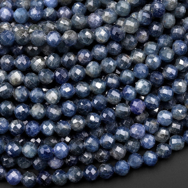 10x7mm Sapphire Luster Faceted Beads