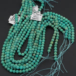 Natural Green Turquoise 6mm Round Beads Highly Polished High Quality Real Genuine Vibrant Green Turquoise Spheres 15.5" Strand