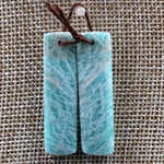 Drilled Natural Russian Amazonite Earring Pair Matched Drilled Cabochon Cab Rectangle Earring Pair