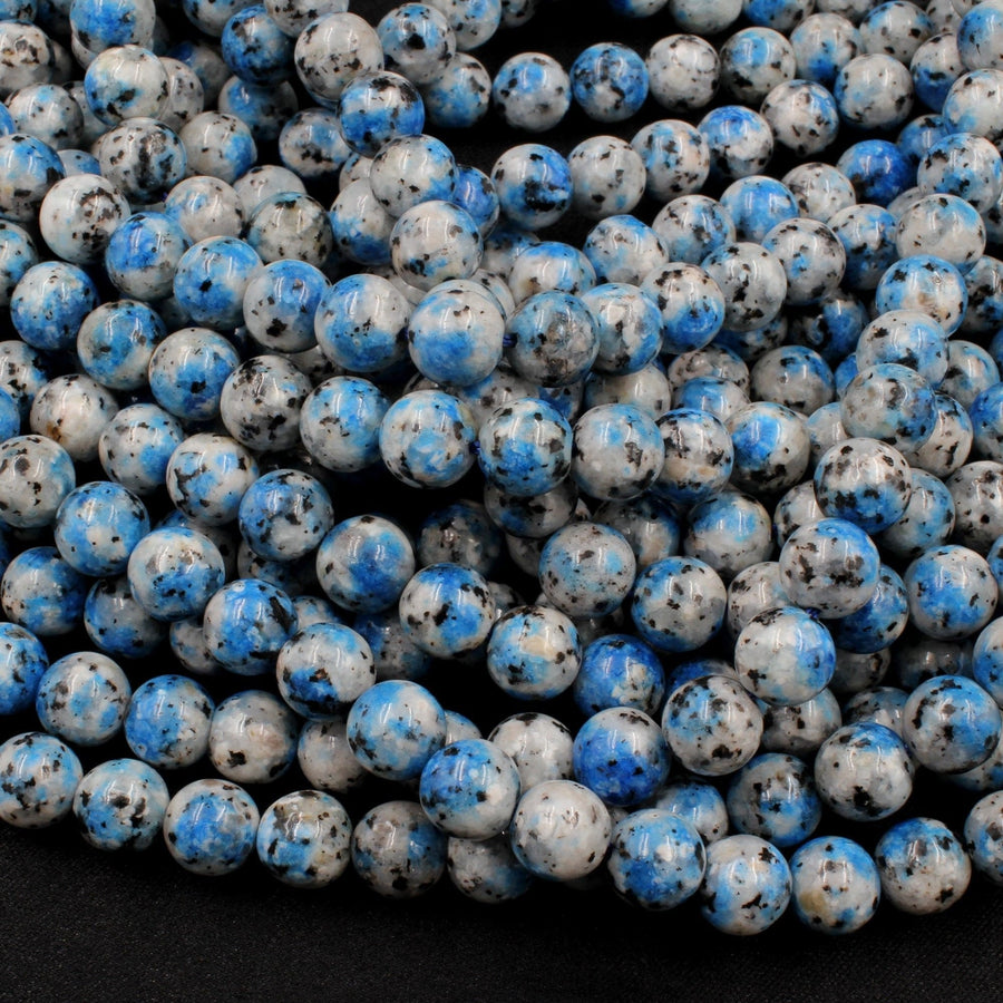 K2 Jasper Granite 6mm 8mm 10mm Round Beads 15.5" Strand