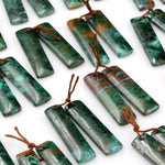 Natural Malachite Chrysocolla Earring Pair Gemstone Drilled Earring Cabochon Cab Pair Rectangle Matched Earring Bead From Australia