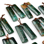 Natural Malachite Chrysocolla Earring Pair Gemstone Drilled Earring Cabochon Cab Pair Rectangle Matched Earring Bead From Australia