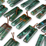 Natural Malachite Chrysocolla Earring Pair Gemstone Drilled Earring Cabochon Cab Pair Rectangle Matched Earring Bead From Australia