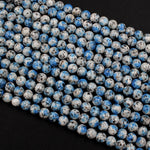 K2 Jasper Granite 6mm 8mm 10mm Round Beads 15.5" Strand