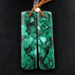 Natural Malachite Chrysocolla Earring Pair Gemstone Drilled Earring Cabochon Cab Pair Rectangle Matched Earring Bead From Australia