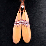 Drilled Natural Sonora Dendritic Rhyolite Jasper Earring Pair Gemstone Earring Cabochon Cab Pair Teardrop Matched Bead Pair From Mexico