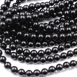 AAA Grade Natural Black Onyx Round Beads 2mm 3mm 4mm 6mm 8mm 10mm 12mm 14mm High Quality Natural Black Gemstones 15.5" Strand