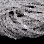 AAA Grade Super Clear Natural Herkimer Diamond Quartz Beads 4mm 6mm 8mm 10mm 12mm Double Pointed Quartz 16" Strand