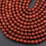 AAA Matte Natural Carnelian 4mm 6mm 8mm 10mm Round Beads Natural Red Gemstone 15.5" Strand