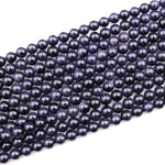 AAA Sparkling Blue Goldstone 4mm 6mm 8mm 10mm 12mm Smooth Round Beads 15" Strand