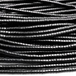 Natural Black Onyx 4mm 6mm Heishi Rondelle Beads 15.5" Strand