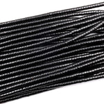 Natural Black Onyx 4mm 6mm Heishi Rondelle Beads 15.5" Strand