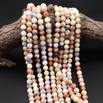 Mexican Morado Purple Opal Smooth Round Beads 6mm 8mm 10mm 12mm 15.5" Strand