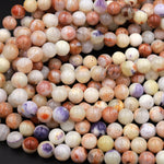 Mexican Morado Purple Opal Smooth Round Beads 6mm 8mm 10mm 12mm 15.5" Strand