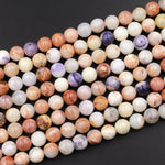 Mexican Morado Purple Opal Smooth Round Beads 6mm 8mm 10mm 12mm 15.5" Strand