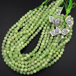 Green Calcite Round Beads 4mm 6mm 8mm 10mm 12mm 15.5" Strand