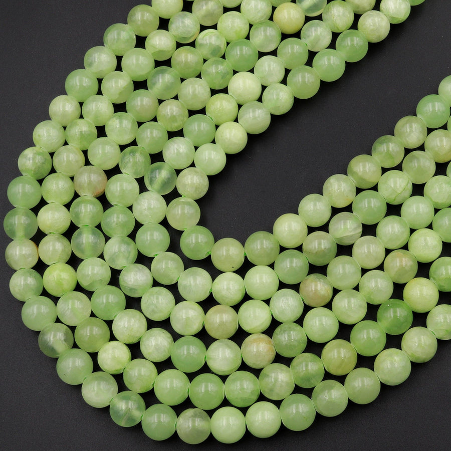 Green Calcite Round Beads 4mm 6mm 8mm 10mm 12mm 15.5" Strand