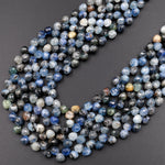 Natural Multicolor Kyanite Faceted 6mm Rounded Teardrop Briolette Beads 15.5" Strand