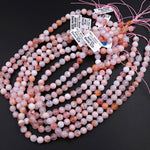 AAA Natural Cherry Blossom Agate Beads 4mm 6mm 8mm 10mm Round Beads Aka Flower Agate 15.5" Strand