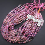 Faceted Natural Fluorite 10mm Coin Beads 15.5" Strand