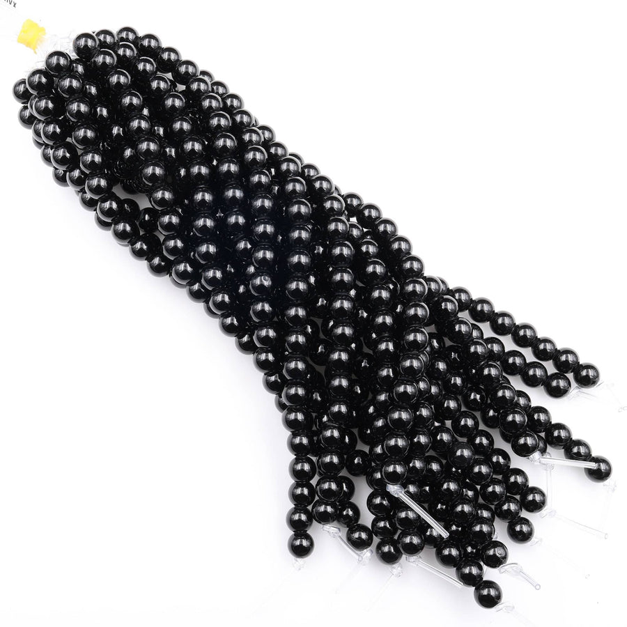 AAA Large Hole Beads 2mm 3mm Drill Natural Onyx 6mm 8mm 10mm Round Beads 8" Strand