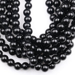 AAA Large Hole Beads 2mm 3mm Drill Natural Onyx 6mm 8mm 10mm Round Beads 8" Strand
