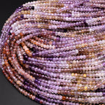 Rare Natural Auralite 23 Cacoxenite Gemstone 3mm 4mm Faceted Rondelle Beads Powerful Healing Gemstone World’s Oldest Crystal 15.5" Strand