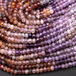 Rare Natural Auralite 23 Cacoxenite Gemstone 3mm 4mm Faceted Rondelle Beads Powerful Healing Gemstone World’s Oldest Crystal 15.5" Strand