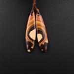 Drilled Australian Outback Jasper Earring Pair Matched Teardrop Gemstone Beads