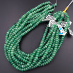 Natural Green Aventurine 6mm 8mm Rondelle Beads 15.5" Strand