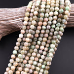 Rare! Natural Green Madagascar Moonstone Garnierite 4mm 6mm 8mm 10mm 12mm Round Beads 15.5" Strand
