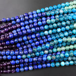 Faceted Natural Chakra 4mm 6mm 8mm Beads Gemstone Amethyst Lapis Apatite Aventurine Citrine Red Carnelian Garnet Rock Quartz 15.5" Strand