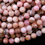 Natural Peruvian Pink Opal 6mm 8mm Round Beads 15.5" Strand
