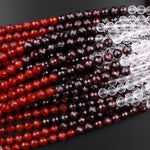 Faceted Natural Chakra 4mm 6mm 8mm Beads Gemstone Amethyst Lapis Apatite Aventurine Citrine Red Carnelian Garnet Rock Quartz 15.5" Strand