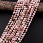 Natural Peruvian Pink Opal 6mm 8mm Round Beads 15.5" Strand