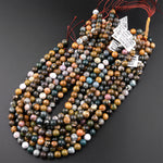 Natural Ocean Jasper Round Beads 4mm 6mm 8mm 10mm 12mm High Quality Round Beads 15.5" Strand