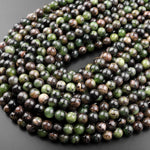 Natural Australian Green Jade 6mm 8mm 10mm Round Beads 15.5" Strand